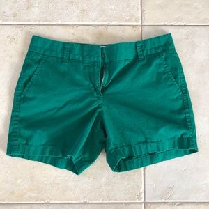 JCrew Chino Shorts, Green, Size 4, 5” Inseam